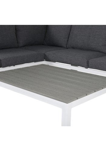 VENTURE DESIGN Odense sofast - gr hynder, gr aintwood og hvid aluminium