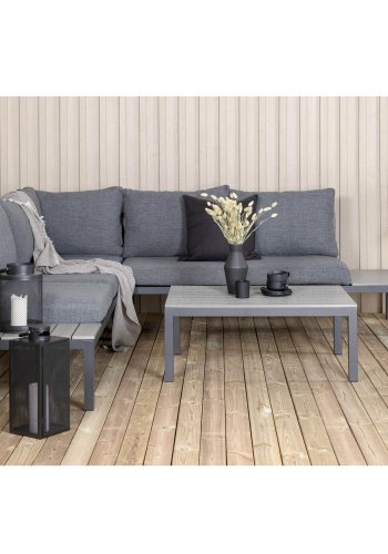 VENTURE DESIGN Odense sofast - gr hynder, gr aintwood og sort aluminium