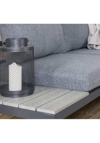 VENTURE DESIGN Odense sofast - gr hynder, gr aintwood og sort aluminium