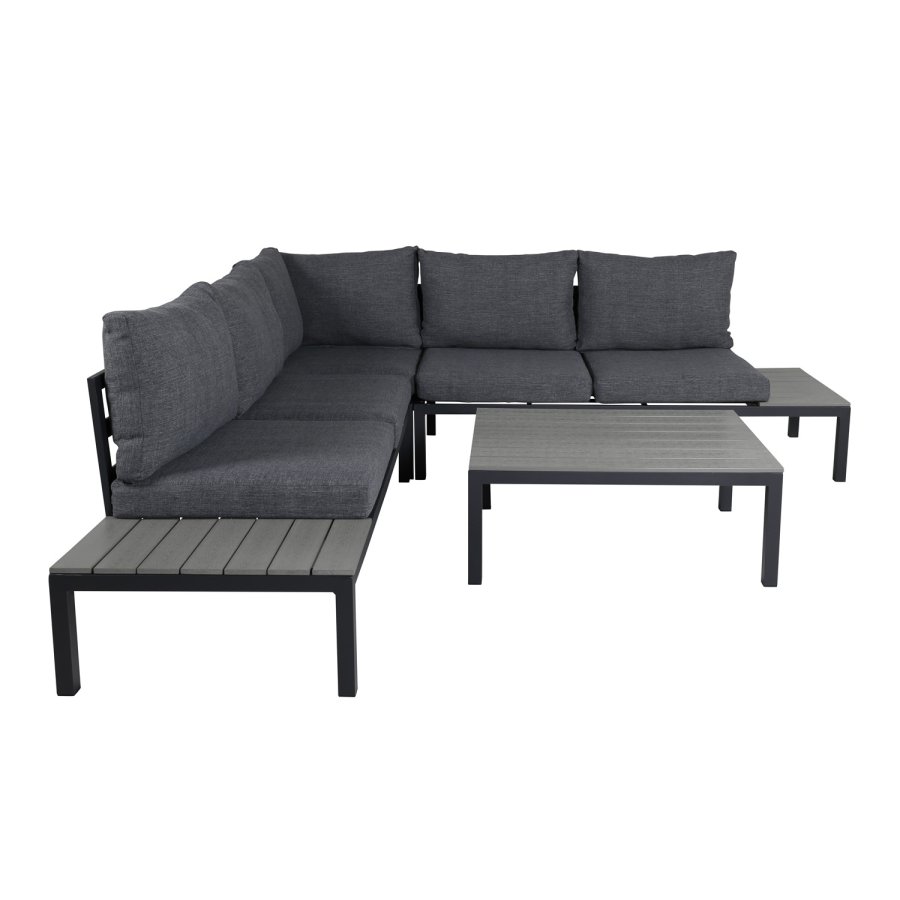 VENTURE DESIGN Odense sofast - gr hynder, gr aintwood og sort aluminium