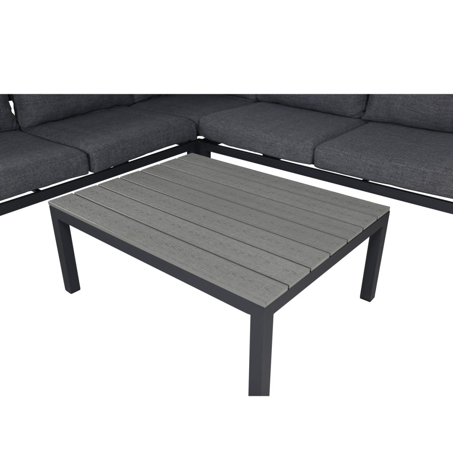 VENTURE DESIGN Odense sofast - gr hynder, gr aintwood og sort aluminium