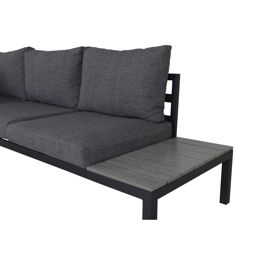 VENTURE DESIGN Odense sofast - gr hynder, gr aintwood og sort aluminium