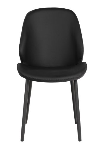 HOUSE NORDIC Monte Carlo spisebordsstol - sort PU og sort metal