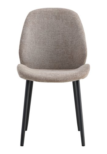 HOUSE NORDIC Monte Carlo spisebordsstol - stone gr polyester stof og sort metal