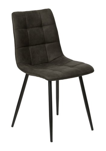 HOUSE NORDIC Middelfart spisebordsstol - grt mikrofiber stof