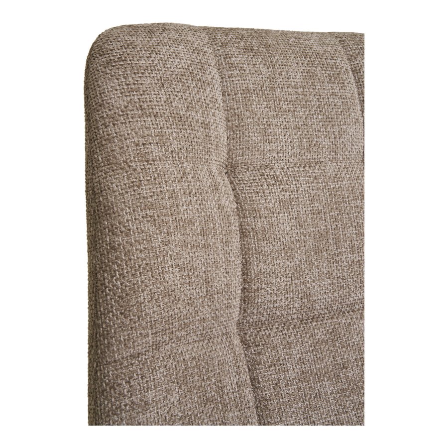 HOUSE NORDIC Middelfart spisebordsstol - gr polyester stof og gr metal