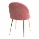 HOUSE NORDIC Geneve spisebordsstol - rosa/messing velour/stl 