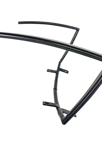 HOUSE NORDIC  Monaco Armln - Armln i metal til Monaco spisebordsstol, sort