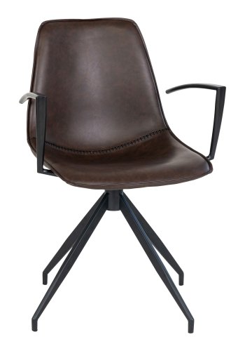 HOUSE NORDIC  Monaco Armln - Armln i metal til Monaco spisebordsstol, sort