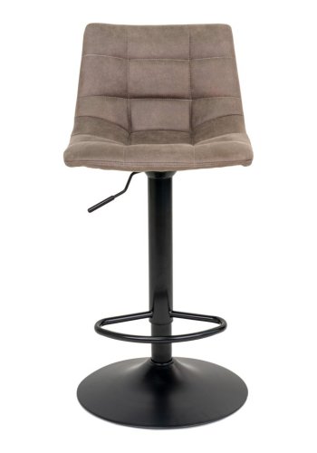 HOUSE NORDIC Middelfart barstol - lysebrun stof og sort stl