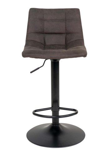 HOUSE NORDIC Middelfart barstol - mrkegr stof og sort stl