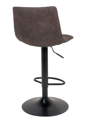 HOUSE NORDIC Middelfart barstol - mrkegr stof og sort stl