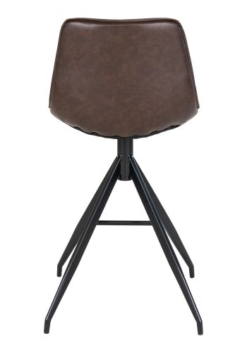 HOUSE NORDIC  Monaco Counterstol - Counterstol, PU lder, brun, sorte ben, HN1227