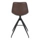 HOUSE NORDIC  Monaco Counterstol - Counterstol, PU lder, brun, sorte ben, HN1227