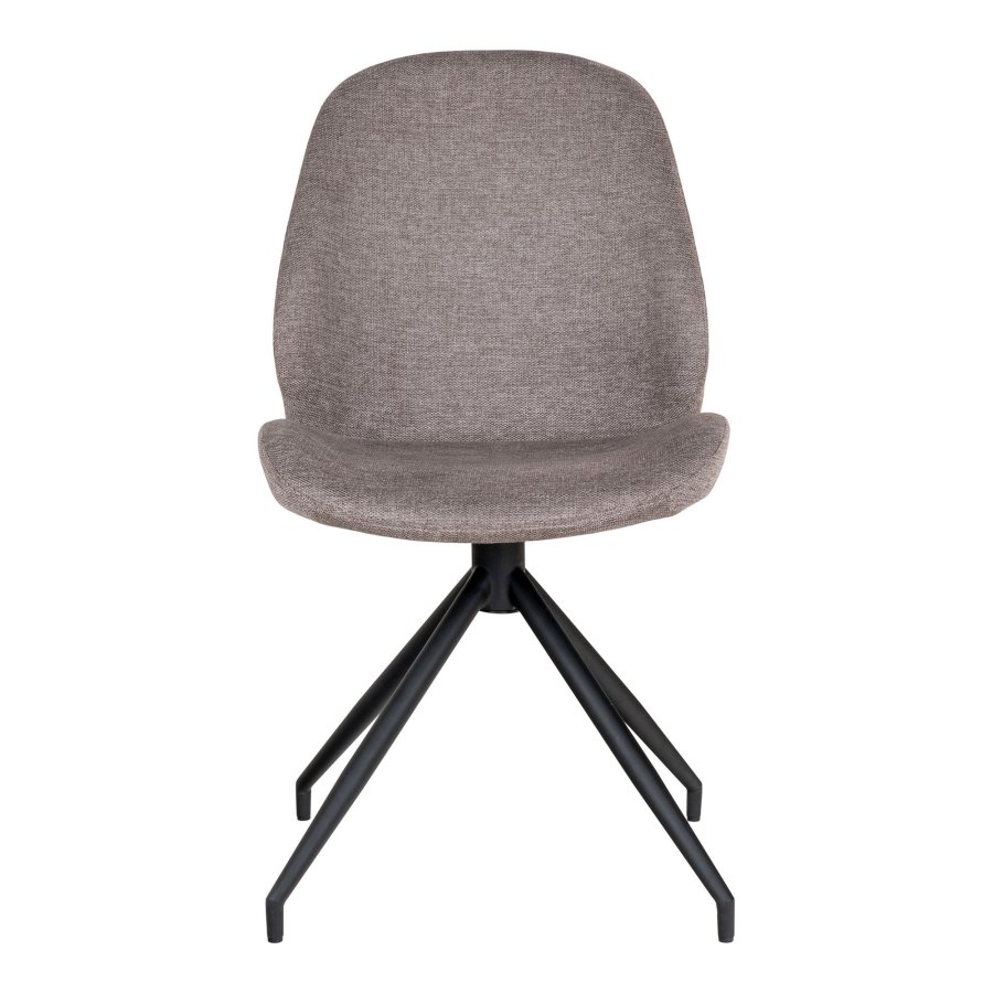 HOUSE NORDIC  Monte Carlo Spisebordsstol - Spisebordsstol med drejefod, stone, sorte ben, HN1030