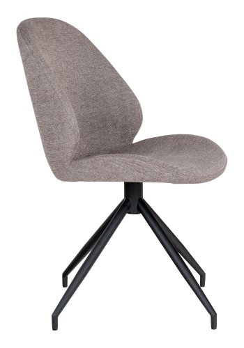 HOUSE NORDIC  Monte Carlo Spisebordsstol - Spisebordsstol med drejefod, stone, sorte ben, HN1030