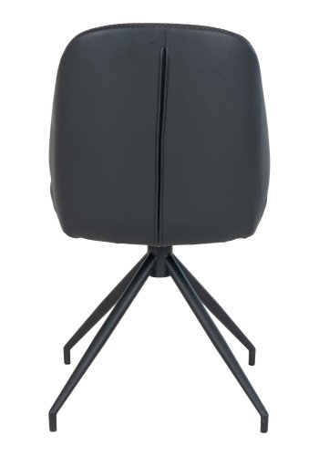 HOUSE NORDIC  Monte Carlo Spisebordsstol - Spisebordsstol med drejefod, PU lder, sort, sorte ben, HN1223