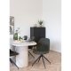 HOUSE NORDIC  Monte Carlo Spisebordsstol - Spisebordsstol med drejefod, bouclé, grn, sorte ben, HN1241