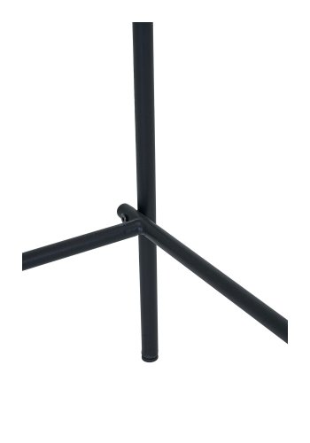 HOUSE NORDIC Estepona counterstol, m. rygln, fodsttte - brun polyester, natur asketr, sort stl