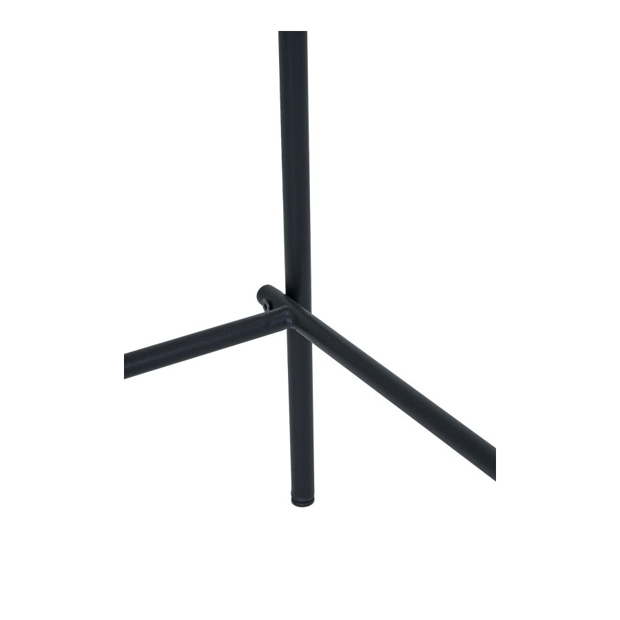 HOUSE NORDIC Estepona counterstol, m. rygln, fodsttte - brun polyester, natur asketr, sort stl