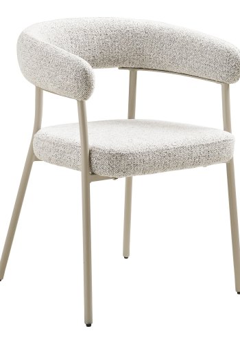 HOUSE NORDIC  Trivio Spisebordsstol - Spisebordsstol, bouclé, sand med gr ben, HN1284