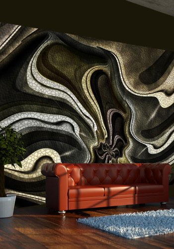 ARTGEIST Fototapet - Green and brown textured fractal, grn og brun tekstur (flere strrelser)