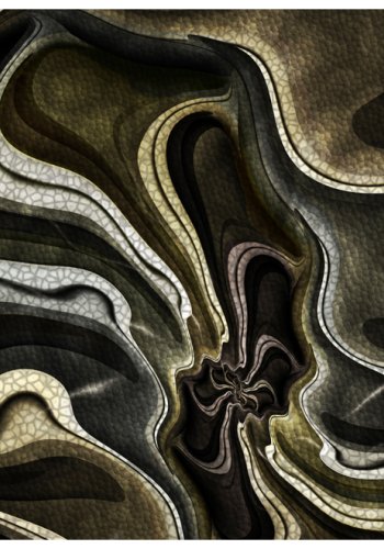 ARTGEIST Fototapet - Green and brown textured fractal, grn og brun tekstur (flere strrelser)