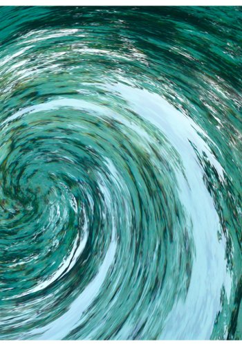 ARTGEIST Fototapet - Water twist, Hvirvel i vandet (Flere strrelser)
