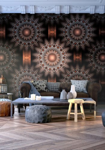 Artgeist Fototapet - fractal - fantasy, mandala (flere strrelser)