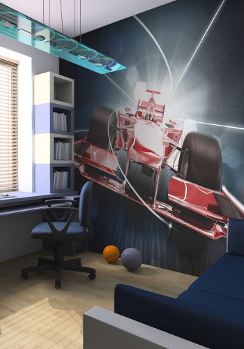 Artgeist Fototapet - Hastighed og dynamik Formel 1 (Flere strrelser)