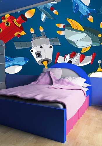 Artgeist Fototapet - Spaceships, rumskibe (flere strresler)