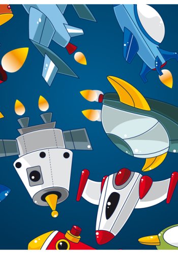 Artgeist Fototapet - Spaceships, rumskibe (flere strresler)