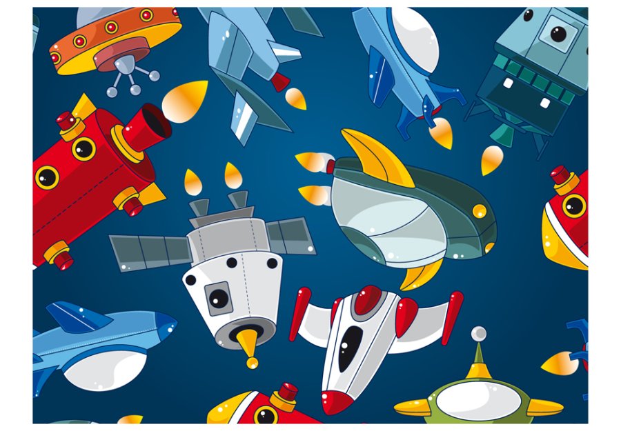 Artgeist Fototapet - Spaceships, rumskibe (flere strresler)