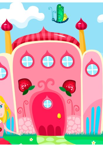 ARTGEIST Fototapet - Castle, brnevenligt slot (flere strrelser)