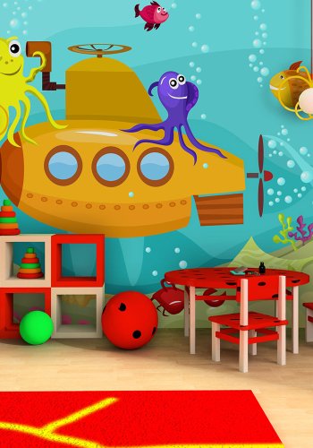 ARTGEIST Fototapet - Submarine, brnevenlig undervandsbd (flere strrelser)