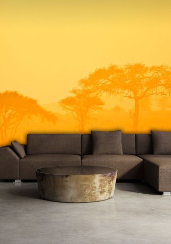 ARTGEIST Fototapet - Orange savanna (flere strrelser)
