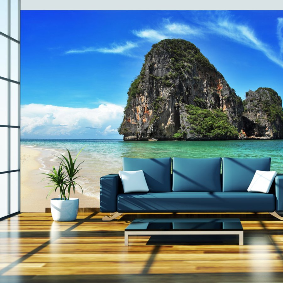 ARTGEIST Fototapet - Eksotiske landskab i Thailand, Railay beach (flere strrelser)