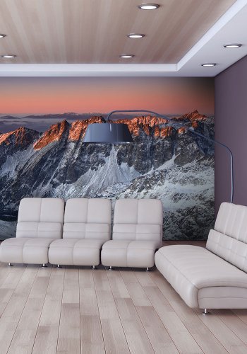 ARTGEIST Fototapet - Beautiful sunrise, Solopgang i Rocky Mountains (flere strrelser)