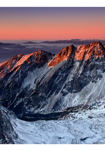 ARTGEIST Fototapet - Beautiful sunrise, Solopgang i Rocky Mountains (flere strrelser)