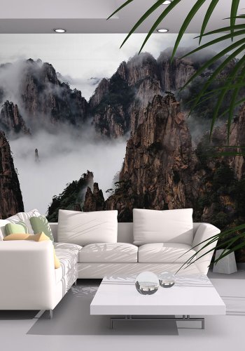 ARTGEIST Fototapet - skyer i Huangshan Mountain, Kina (flere strrelser)