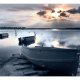 ARTGERIST Fototapet - Little port boats, sm bde (flere strrelser)