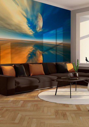 ARTGEIST Fototapet - Fly me to the moon, genskr fra mne (flere strrelser)