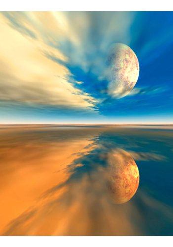 ARTGEIST Fototapet - Fly me to the moon, genskr fra mne (flere strrelser)