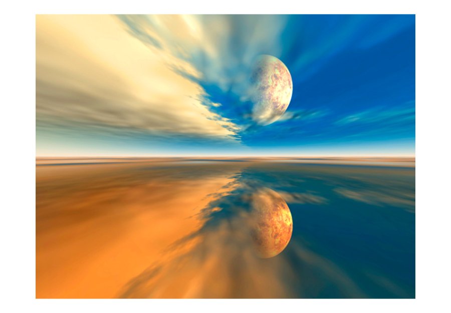 ARTGEIST Fototapet - Fly me to the moon, genskr fra mne (flere strrelser)