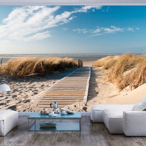 ARTGEIST Fototapet - North Sea beach, Udsigt over strand (flere strrelser)