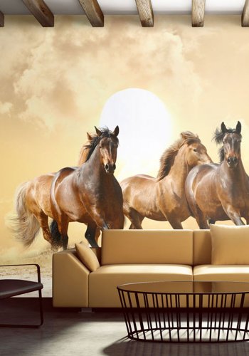 ARTGEIST Fototapet - Running Horses, Heste i galop (flere strrelser)