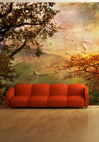 ARTGEIST Fototapet - Painted autumn, Forret tegnet (flere strrelser)