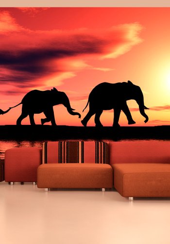 ARTGEIST Fototapet - elephants: family, Elefantfamilie (flere strrelser)