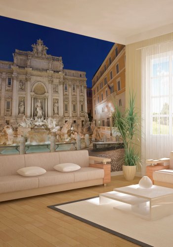 ARTGEIST Fototapet - Trevi Fountain, Sevrdigheder i Rom (flere strrelser)