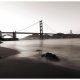 ARTGEIST Fototapet - San Francisco: Golden Gate Bridge i sort og hvid (flere strrelser)